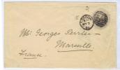 ENG92 - U.K. , Vittoria Intero Per La Francia Da London 7 My 1896 - Covers & Documents