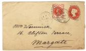 ENG93 - U.K. , Vittoria Intero Per Margate Da Shepherds Bush 18 Sp 1894 - Covers & Documents