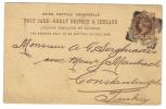 ENG99 - U.K. , Vittoria Intero  Per Costantinople (Turkey) Da Bradford 28 Oc 1891 - Cartas & Documentos