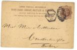 ENG100 - U.K. , Vittoria Intero  Per Costantinople (Turkey) Da London 11 Ap 1898 - Lettres & Documents