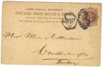 ENG100 - U.K. , Vittoria Intero  Per Costantinople (Turkey) Da London 11 Ap 1898 - Cartas & Documentos