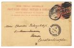 ENG105 - U.K. , Vittoria Intero  Per Costantinople (Turkey) Da London 8 Ju 1898 - Cartas & Documentos