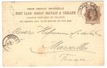 ENG132 - U.K. , Vittoria Intero  Per Marseille  (France) Da London - Covers & Documents