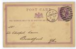 ENG146 - U.K. , Vittoria Intero  Da London 2 SP 1875 - Cartas & Documentos