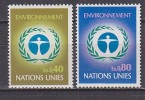 H0470 - UNO ONU GENEVE N°25/26 ** ENVIRONMENT - Unused Stamps