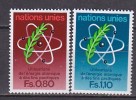 H0497 - ONU UNO GENEVE N°70/71 ** ENERGIE - Unused Stamps