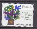 H0498 - ONU UNO GENEVE N°72 ** PAIX - Neufs