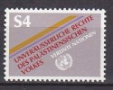 H0719 - ONU UNO WIEN N°16 ** DROITS EN PALESTINE - Unused Stamps