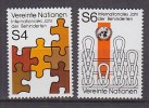 H0720 - ONU UNO WIEN N°17/18 ** HANDICAPPES - Unused Stamps