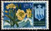 PIA - SAN  MARINO  - 1953 : Fiori  -  (SAS  402) - Gebraucht