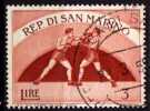 PIA - SAN  MARINO  - 1954-55 : Propaganda Sportiva  -  (SAS  411) - Used Stamps