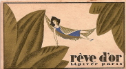 Carte Parfumée/Rêve D´OrCalendrier/L-T PIVER/Paris/1929            PARF17 - Sonstige & Ohne Zuordnung