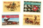 1970 - Rhodesia 196/99 Poste E Telecomunicazioni^ - Rhodesia (1964-1980)