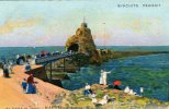 Illustrateur Loir.Carte Publicitaire Biscuits Pernot.Biarritz.Le Rocher De La Vierge. - Loir