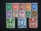 Tripolitania 1950 Stamps Of GB Surch. B.A. Tripolitania Set Of 13 SGT14 To T26  MH - Tripolitaine