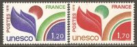 France / UNESCO 1978 Mi# 19-20 ** MNH - Symbols - Mint/Hinged