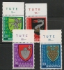SWITZERLAND - 1979  PRO JUVENTUDE - COAT OF ARMS  - Marginal Set  Yvert # 1096/9 - MINT NH - Unused Stamps
