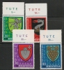 SWITZERLAND - 1979  PRO JUVENTUDE - COAT OF ARMS  - Marginal Set  Yvert # 1096/9 - MINT NH - Neufs