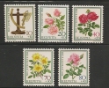 SWITZERLAND - 1982  PRO JUVENTUDE - FLOWERS - ROSES -  Yvert # 1165/9 - MINT NH - Neufs