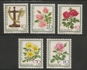 SWITZERLAND - 1982  PRO JUVENTUDE - FLOWERS - ROSES -  Yvert # 1165/9 - MINT NH - Nuevos