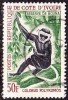 Republique Cote D' Ivoire 1963-64 Animaux /  Anamals : Colobe / Monkey 50 Fr. Y & T 220 - Affen