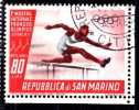 PIA - SAN  MARINO  - 1955 : 1°  Mostra  Internazionale  Del  Francobollo  Olimpico -  (SAS   A114-A115) - Poste Aérienne