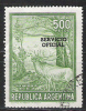 M867.-.ARGENTINA .-. OFFICIAL STAMPS .-. 1967 .-. MI # : 124   .-.  USED .-. - Usados