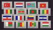ONU Flag.drapeau 1980 N°  316 / 331 Neuf X X Serie Compl.16 Valeurs - Neufs