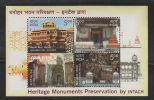 India 2008  HERITAGE MONUMENTS PRESERVATION BY INTACH M/S   GOA CHURCH  LADAKH MONESTRY  FORTS # 37406 S Inde Indien - Ungebraucht