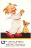 Mabel Lucie Attwell Artisti Signed, Cute Children Humor, C1930s Vintage Postcard - Attwell, M. L.