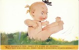 Mabel Lucie Attwell Artisti Signed, Cute Children Humor, C1930s Vintage Postcard - Attwell, M. L.