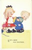 Mabel Lucie Attwell Artisti Signed, Cute Children Romance Let's Grow Old Together, C1930s Vintage Postcard - Attwell, M. L.