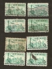 Z3-1. United States, USA 1947 - 15 C Air Mail - Lot Set Of 8 - 2a. 1941-1960 Afgestempeld