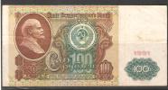 Russia/USSR 1991 ,100 Roubles ,Lenin Banknote ,VF Circulated - Russie