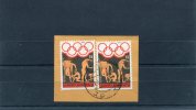 Greece- "Athletes Preparing" 15Dr. Stamps On Fragment With Bilingual "PAROS (Cyclades)" [?.?.1984] XIV Type Postmark - Marcofilie - EMA (Printer)