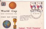 2-Sports-Calcio-Soccer-Football-England 1966-Annullo Speciale-special Stamp First Day Of Issue - 1966 – Engeland