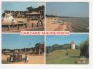 CP MULTIVUES CARCANS MAUBUISSON, LE CENTRE ET LA PLAGE, GIRONDE 33 - Carcans