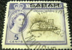 Sabah 1964 North Borneo Stamp Overprinted Clouded Leopard 5c - Used - Sabah