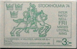 Sweden 1974 STOKHOLMIA 74   Markenheftchen MH 45 MiNr.846-849 ( Lot Ks 170) - 1951-80