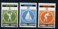 Samoa ** N° 251 à 253 - Jeux Sportifs Du Pacifique-Sud (haltérophilie, Voile, Boxe) - Samoa