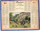 - CALENDRIER 1941 - Bergère - Bords De La Creuse - 446 - Groot Formaat: 1941-60