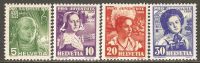 Switzerland 1936 Mi# 306-309 ** MNH - Nuovi