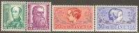 Switzerland 1937 Mi# 314-317 ** MNH - Ongebruikt