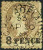 South Australia #71b Used 8p Grey Brown Victoria From 1880 - Oblitérés