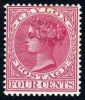 Ceylon #90 Mint Hinged 4c Victoria From 1898 - Ceylon (...-1947)