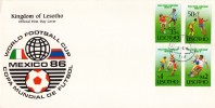 Lesotho - 1986 Football World Cup FDC Set - 1986 – Mexico