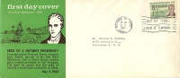 1962  Red River Settlement  Sc 397  Schering  English Text Cachet - 1961-1970