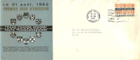 1962  Trans Canada Highway   Sc 400  Schering  RARE French  Text Cachet - 1961-1970