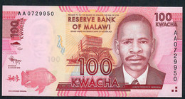 MALAWI P59 100 KWACHA  2012 #AA Signature 11 FIRST DATE FIRST PREFIX !    UNC. - Malawi
