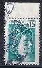 France - YT 1966 Oblitéré - Sabine 0,15 Vert-bleu - 1977-1981 Sabine De Gandon